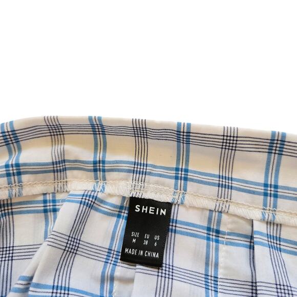 Shein‎ Womens Plaid Pleated Mini Skirt Medium Size 6 Anime Punk School Girl - Picture 8 of 8